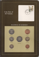 Guernsey Coin Display Card - 1p To One Pound (1979 - 1983) - Guernesey