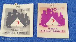 TÜRKEY--YARDIM PULLARI-1950-60- KI9ZILAY DERNEĞİ   (*) - Charity Stamps