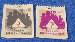 TÜRKEY--YARDIM PULLARI-1950-60- KI9ZILAY DERNEĞİ   (*) - Charity Stamps