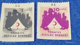 TÜRKEY--YARDIM PULLARI-1950-60- KI9ZILAY DERNEĞİ   (*) - Francobolli Di Beneficenza