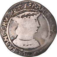 Monnaie, France, François Ier, Teston, 1515-1547, Rouen, TB, Argent - 1515-1547 Francesco I