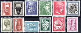 1443.GREECE, 1954 ANCIENT ART PART I.YVERT 592-603 MNH - Unused Stamps