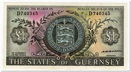 GUERNSEY,1 POUND,1969,P.45b,AU-UNC - Guernesey