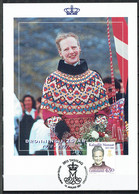 Greenland 1997.  25 Anniv Regency Queen Margrethe II. Michel  300y  Max Card.. - Cartas Máxima
