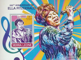 Sierra Leone Miniature Sheet 1318 (complete. Issue.) Unmounted Mint / Never Hinged 2017 Ella Fitzgerald - Sierra Leone (1961-...)