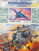 Sierra Leone Miniature Sheet 1270 (complete. Issue.) Unmounted Mint / Never Hinged 2017 Russian Aircraft - Sierra Leone (1961-...)