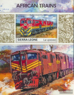 Sierra Leone Miniature Sheet 1267 (complete. Issue.) Unmounted Mint / Never Hinged 2017 African Trains - Sierra Leone (1961-...)