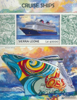 Sierra Leone Miniature Sheet 1261 (complete. Issue.) Unmounted Mint / Never Hinged 2017 Kreuzfahrtschiffe - Sierra Leone (1961-...)