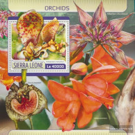 Sierra Leone Miniature Sheet 1245 (complete. Issue.) Unmounted Mint / Never Hinged 2017 Orchids - Sierra Leone (1961-...)