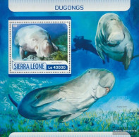 Sierra Leone Miniature Sheet 1244 (complete. Issue.) Unmounted Mint / Never Hinged 2017 Dugongs - Sierra Leone (1961-...)