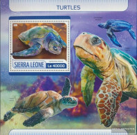 Sierra Leone Miniature Sheet 1239 (complete. Issue.) Unmounted Mint / Never Hinged 2017 Turtles - Sierra Leone (1961-...)