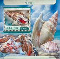 Sierra Leone Miniature Sheet 1236 (complete. Issue.) Unmounted Mint / Never Hinged 2017 Mussels - Sierra Leone (1961-...)