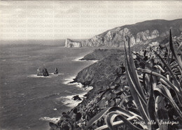 CARTOLINA  NEBIDA-FONTANAMARE,IGLESIAS-INVITO ALLA SARDEGNA-MARE,SOLE,ESTATE,VACANZA,SPIAGGIA,BARCHE,VIAGGIATA 1958 - Iglesias