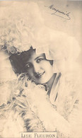 MUSIQUE - Artiste - LISE FLEURON - Chapeau - Dentelle - Lyrique - Carte Postale Ancienne - Music And Musicians