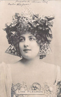 MUSIQUE - Artiste - LISE FLEURON - Chapeau - Boucle Géométrique - Triangle - Lyrique - Carte Postale Ancienne - Music And Musicians