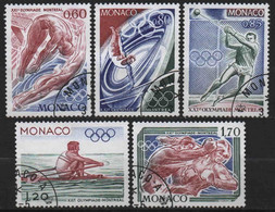 Monaco - 1976  - JO De Montréal   - N° 1057 à 1061  -  Oblitérés - Used - Usados