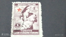 TÜRKEY--YARDIM PULLARI-1930-50- ÇOCUK ESİRGEME PULU  DAMGALI - Francobolli Di Beneficenza