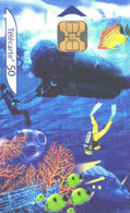 France:Used Phonecard, 50 Units, Submarine And Divers - 2003