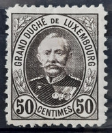 Luxembourg 1891/93 N°65 *TB Cote 16€ - 1891 Adolphe Frontansicht