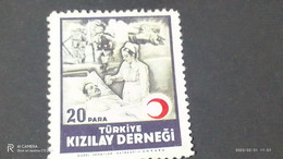 TÜRKEY--YARDIM PULLARI-1930-50-    20P  KIZILAY CEMİYETİ  DAMGALI - Francobolli Di Beneficenza