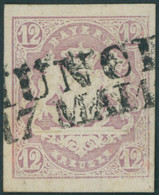 BAYERN 18 O, 1867, 12 Kr. Hellbraunviolett, Kabinett, Mi. 130.- - Other & Unclassified