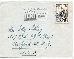 64221 - Frankreich - 1957 - 30F Basketball EF A Bf PARIS - ... UNESCO ... -> New York, NY (USA) - Covers & Documents