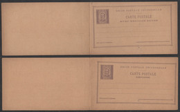 HORTA - AZORES - PORTUGAL / ENTIER POSTAL DOUBLE - REPONSE PAYEE 20/20 R. LILAS (ref 8171c) - Horta