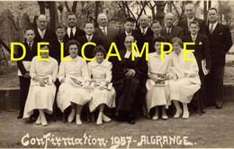 ALGRANGE - Confirmation Au Temple Protestant En 1957 (061) - Comuniones