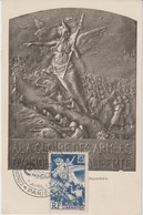 France Carte Maximum Libération 669 Oblit. De  Paris 1945 - 1940-1949