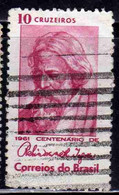 BRAZIL BRASIL BRASILE BRÉSIL 1961 RABINDRANATH TAGORE INDIAN POET 10cr USATO USED OBLITERE' - Oblitérés