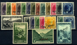 Luxemburgo Servicios Nº 174/87*, 188/94*, 195/7*. Año 1928/35 - 1926-39 Charlotte Di Profilo Destro