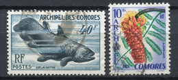 Comores - 1954 -> 1958 - Yt 13 + Yt 16 - Oblitérés - Airmail