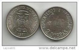 Sao Tome E Principe 2 Dobras  1977. High Grade - São Tomé Und Príncipe