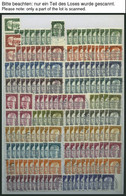 LOTS O, 1966-73, Saubere Dublettenpartie, Komplett, Meist 8-10x, Feinst/Pracht, Mi. Ca. 1700.- - Used Stamps