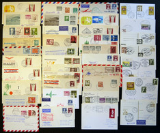 LOTS 1950-80, Interessante Partie Von 70 Verschiedenen Flugpostbelegen, Meist Sonder-u. Erstflüge, überwiegend In Pracht - Used Stamps