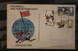 Großbritannien 1966; Fußball-WM England; FDC, Mängel; Siehe Scan - 1966 – Angleterre