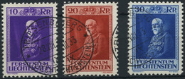 LIECHTENSTEIN 122-24 O, 1933, 80. Geburtstag, Prachtsatz, Mi. 150.- - Other & Unclassified