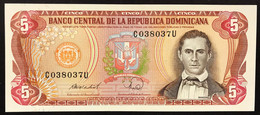 Repubblica Dominicana 5  PESOS ORO 1988 Pick#118c Unc  LOTTO 2214 - Dominicana