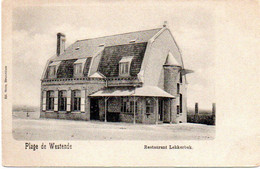 Westende - Restaurant Lekkerbek (niet Verstuurd - Uitgave Nels Voor 1905) - Westende