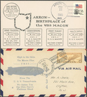 US-FLUGPOST 1931/35, Luftschiff USS MACON, Erinnerungsbrief, Illustriert Die Wesentlichen Bau-, Fahrt- Und Enddaten, Daz - Other & Unclassified