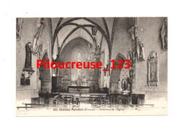 23 Creuse - CHATELUS-MALVALEIX - " Interieur De L'Eglise " - RARE - Chatelus Malvaleix