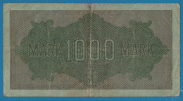 DEUTSCHES REICH 1000 MARK 15.09.1922 # Ua 129113 MK P# 76h - 1.000 Mark