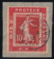 France N°138 Sur Porte-timbre - Oblitéré - TB - Usados
