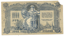 Russia Russian 1000 Rubles,Rubel 1919 - Russie