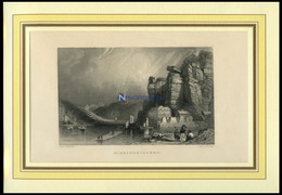 HIRMSKRETSCHEN, Gesamtansicht, Stahlstich Von Roberts/Payne Um 1840 - Lithographies