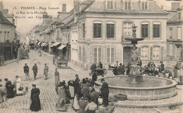 Fismes * Place Lamotte Et Rue De La Huchette , Le Marché Aux Légumes * Villageois - Fismes