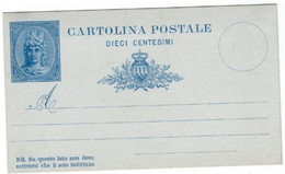 SAINT- MARIN > Entiers Postaux, ENTIER POSTAL   CARTE POSTALE NEUVE  DIECI CENTISIMI  FORMAT  13,6 Cm   X  8 Cm    TBE - Postal Stationery