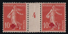 France N°146 - Paire Millésimée 4 - Neuf * Avec Charnière - TB - Unused Stamps