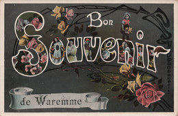 BELGIQUE - Waremme - Carte Fantaisie - Bon Souvenir De Waremme - Carte Postale Ancienne - - Waremme