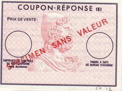 Coupon-réponse Specimen - Modèle Ex 12 - IRC IAS CRI - Coupons-réponse